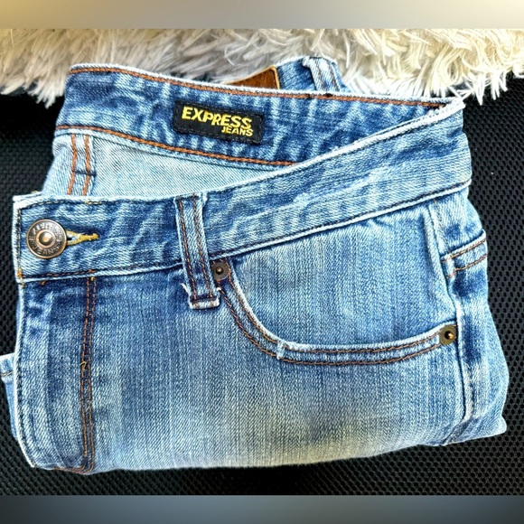 Express 10 “MIA” Women’s Bootcut jeans bling design on back pockets ID 90108 VGC - Picture 7 of 10